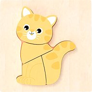 Babu Happy Cat 4 pieces - Wooden Puzzle