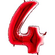 FLEXMETAL Balloon foil numerals red 102 cm - 4 - Balloons