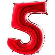 FLEXMETAL Balloon foil numerals red 102 cm - 5 - Balloons