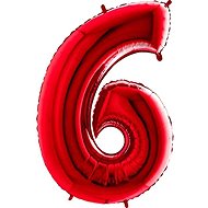 FLEXMETAL Balloon foil numerals red 102 cm - 6 - Balloons