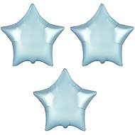 FLEXMETAL Foil balloon 45 cm star pastel blue, 3 pcs - Balloons