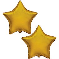 FLEXMETAL Foil balloon 45 cm star gold, 2 pcs - Balloons
