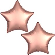 FLEXMETAL Foil balloon 45 cm star pink gold, 2 pcs - Balloons