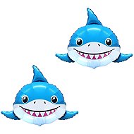 FLEXMETAL Balloon foil shark, Baby shark, 50 cm, 2 pcs - Balloons