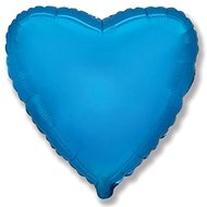 FLEXMETAL Balloon foil heart blue 45 cm - Balloons