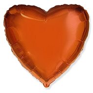 FLEXMETAL Balloon foil heart orange 45 cm - Balloons