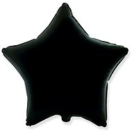 FLEXMETAL Balloon foil star black 45 cm - Balloons