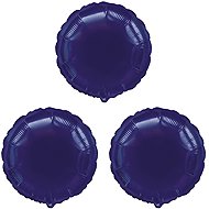 FLEXMETAL Foil balloon - round, purple, 45 cm, 3 pcs - Balloons