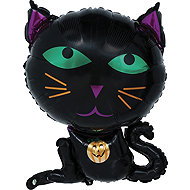 Guirca Halloween Black Cat foil balloon 60cm - Balloons