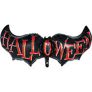 Guirca Halloween foil balloon bat with sign 100cm - Balloons