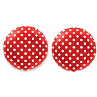 FLEXMETAL Foil balloon - round, red with white dots, 45 cm, 2 pcs - Balloons