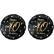 GoDan Balloon foil 40 years - happy birthday, 45 cm, 2 pcs - Balloons