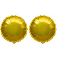 FLEXMETAL Foil balloon - round, pastel gold, 45 cm, 2 pcs - Balloons
