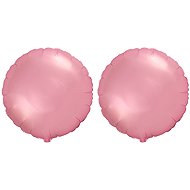 FLEXMETAL Foil balloon - round, pastel pink, 45 cm, 2 pcs - Balloons