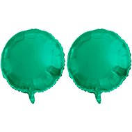 FOLAT Foil balloon - round, matt green, 45 cm, 2 pcs - Balloons