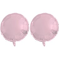 FOLAT Foil balloon - round, pastel pink , 45 cm, 2 pcs - Balloons