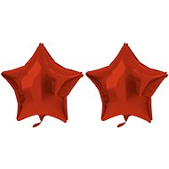 FOLAT Foil balloon - star, matt red , 48 cm, 2 pcs - Balloons