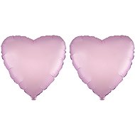 FLEXMETAL Foil balloon - heart, pastel purple, lily - valentine / wedding, 45 cm, 2 pcs - Balloons