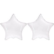 FLEXMETAL Foil balloon - star white, 45 cm, 2 pcs - Balloons