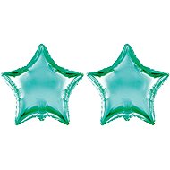 FLEXMETAL Foil balloon - star, turquoise green, 45 cm, 2 pcs - Balloons
