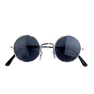 Glasses round black glass - Costume Accessory