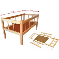 Wooden crib 50 × 28 cm - Doll Bed