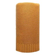 Bamboo knitted 100 × 80 cm mustard - Blanket
