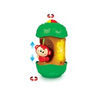 Cylinders with cheerful monkey 20 cm with light and sound - Interactive Toy