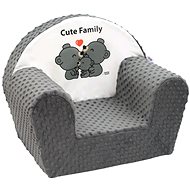 NEW-BABY Cute Family grey - Children's Chair