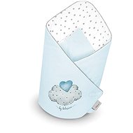 Belisima with reinforcement Love turquoise - Swaddle Blanket