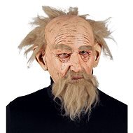 Maska Dedko s vlasmi a bradou - Karnevalová maska