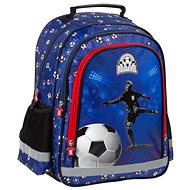 Školní batoh Derform fotbal modrý - School Backpack