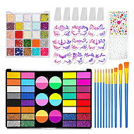 FunCo Maxi set of body and face colours with accessories Glamour 98 pcs - Face Paint