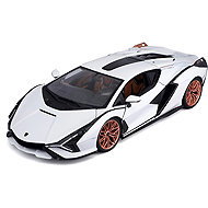 Bburago Lamborghini Sian FKP 37 1:18 white - Metal Model
