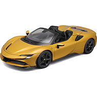 Bburago Ferrari SF90 Spider 1:18 yellow metallic - Metal Model