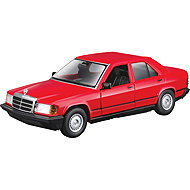 Bburago Mercedes-Benz 190E 1987 1:24 red - Metal Model