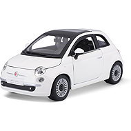 Bburago Fiat 500 2007 1:24 white - Metal Model