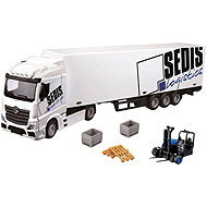 Bburago Mercedes Benz Actros and Forklift Sedis 1:50 - Metal Model