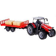 Bburago Massey Fergusson 8740s with tractor 1:50 - Metal Model