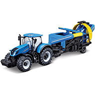 Bburago New Holland T7.315 with cultivator 1:50 - Metal Model