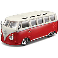 Bburago Volkswagen Van Samba 1:32 red and white - Metal Model