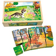Bino picture blocks Pets 15 pcs - Picture Blocks