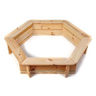Wooden sandpit hexagonal - Sandpit