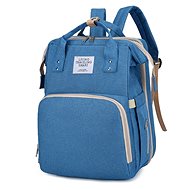 Popron 2in1 backpack for mothers with built-in cot, blue - Nappy Changing Bag