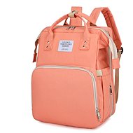 Popron 2in1 backpack for mothers with built-in cot, pink - Nappy Changing Bag