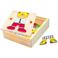 Bino puzzle, wardrobe, teddy bear - Jigsaw Puzzle