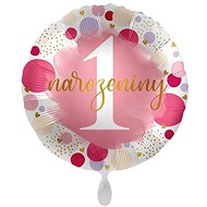 AMSCAN Foil balloon 1st birthday girl 43 cm - Balloons