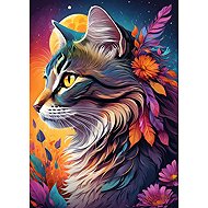 Bluebird Flower Cat 500 pieces - Jigsaw Puzzle