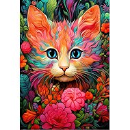 Bluebird Kitten and Flowers 1000 pieces - Jigsaw Puzzle