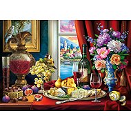 BLUEBIRD Still life and wine 1000 pieces - Jigsaw Puzzle